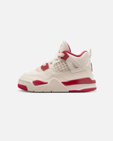 Kids' Air 4 Retro "Pale Ivory and Tough Red" (GS) Pale Ivory
