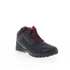 Range Master 12148 Mens Black Wide Leather Lace Up Tactical Boots