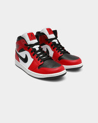 Men's Air 1 Mid ' Chicago Black Toe' Black/Black/Red
