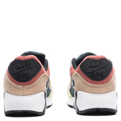 Women's Air Max 90 'Multi - Corduroy' - Black/Bronzine/Red Stardust