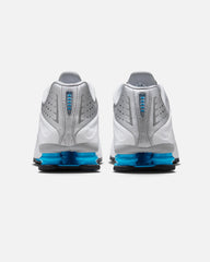Shox R4 Metallic Silver/Blue