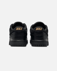 Women's Dunk Low "Croc Skin" Black/Black