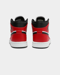 Men's Air  1 Mid ' Chicago Black Toe' Black/Black/Red