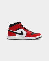 Men's Air  1 Mid ' Chicago Black Toe' Black/Black/Red