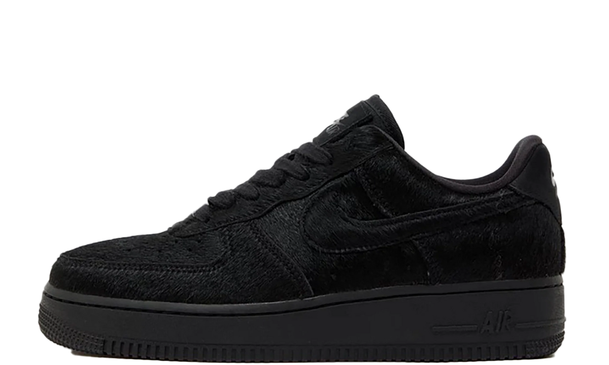 AIR FORCE 1'07 WMNS"Triple Black Pony Hair" II7398 001