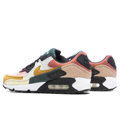 Women's Air Max 90 'Multi - Corduroy' - Black/Bronzine/Red Stardust